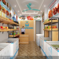 Thiết kế cửa hàng thủy hải sản Việt Nam - Chị Lộc